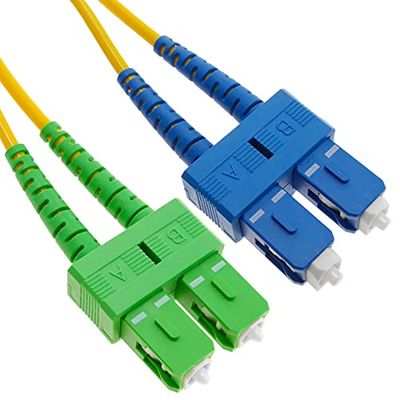BeMatik - Fiberoptisk kabel SC/UPC till SC/APC singlemode duplex 9/125 av 2 m OS2