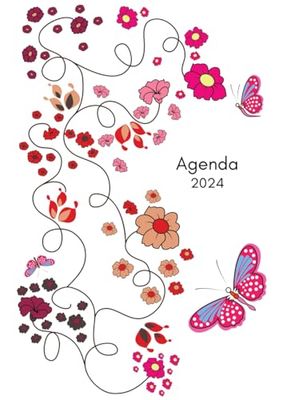 Agenda 2024: Format A4 ~ Semainier du lundi au samedi sur 2 pages ~ Carnet de Notes ~ To-Do List ~ Outil de gestion du temps 3 en 1