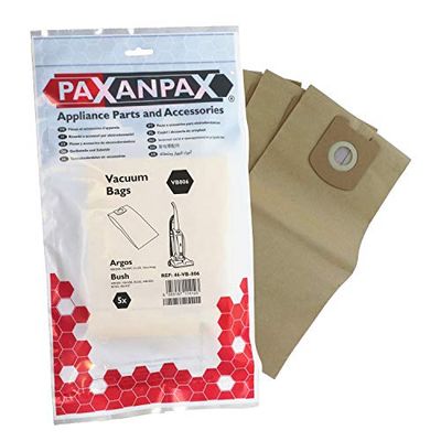 Paxanpax VB806 Lot de 5 Sacs en Papier compatibles Argos Value VU-201 Bush BU202 Série BC302