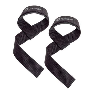 Harbinger 15340, Padded Cotton Lifting Straps Unisex – Adulto, Black, Taglia Unica