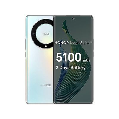 HONOR Magic 5 Lite - Telefoni portatili sbloccati senza SIM e sbloccati, smartphone 5G, 8 GB + 256 GB, schermo AMOLED curvo da 6,7 pollici, fotocamera posteriore tripla 64 MP, batteria 5100 mAh,