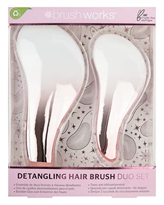 Brushworks Detangling Hair Brush Duo Set