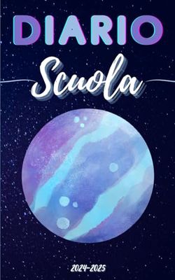Diario scuola 2024 2025 Spazio: Pianificatore giornaliero per ragazze e ragazzi | Materiale scolastico medie elementari superiori università - Copertina Astronomia