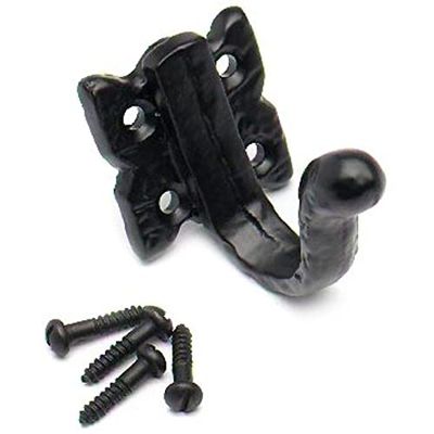 Merriway - Gancho perchero, diseño antiguo, color negro