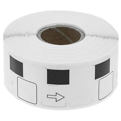BeMatik Roll of 1000 Adhesive Labels Compatible with Brother DK-11221 23x23mm 10-Pack (KT015)