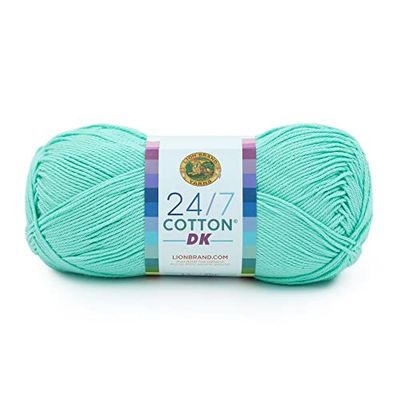 Lion Brand Yarn Yarn, Cotton, Fresh Mint, 1 Pack