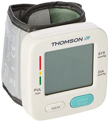 Cadeau Fête des Pères - THOMSON Tensiomètre poignet Cardio W6 - Très complet, fiable et précis - Conforme aux recommandations de la Haute Autorité de Santé - Pour 2 utilisateurs, 90 mesures chacun