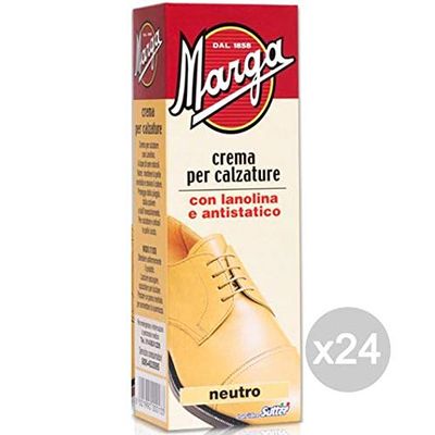 Marga Set 24 Tippy Lucido Neutro Crema Tubo 50 Ml per Calzature/Scarpe, Multicolore, Unica