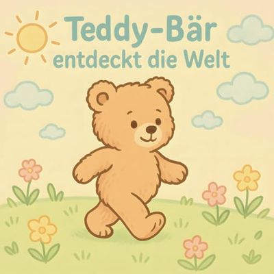 Teddy-Bär entdeckt die Welt: Teddy Abenteuer für kleine Künstler ab 3 Jahren mit Klaren und dicken Konturen