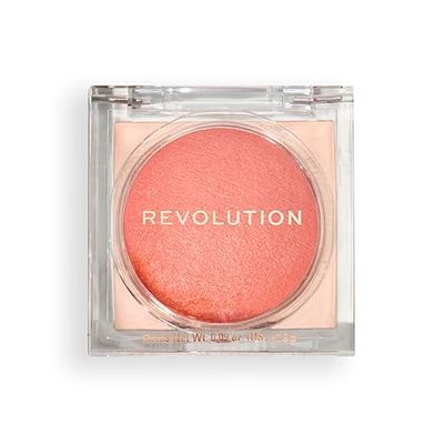 Revolution, Beam Bright Blush, Fard in Polvere per il Viso, Facile da Sfumare e Stratificare, Finitura Luminosa per Guance Radianti, Vegano e Senza Crudeltà, Peach Pop