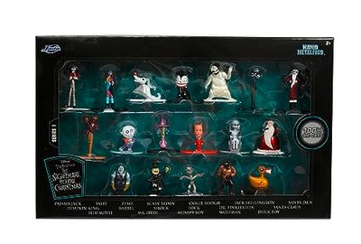 JADA Nightmare Before Christmas 253075006 Set met 18 metalen nanofiguren, 4 cm, Disney, verzamelstuk