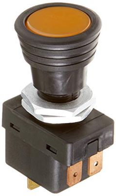 HELLA 6ED 004 778-031 Switch - S07 - Pull switch control - Number of connectors: 3 - Bolted - On/Off Switch - Bore Ø: 14.5mm - Switch Lighting: Orange