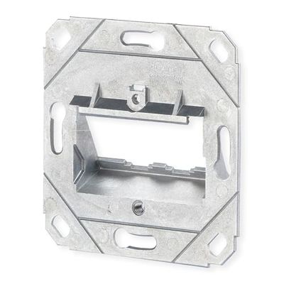 Metz 1309151200-E BTR data-aansluitdoos leeg voor 2xE-DATModule Cat.6A 8/8(8) UP0, zilver