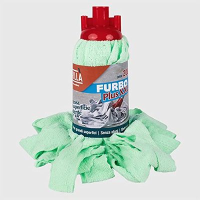 La Briantina Furbo Plus XXL Ricambio per mop in Microfibra, Poliestere