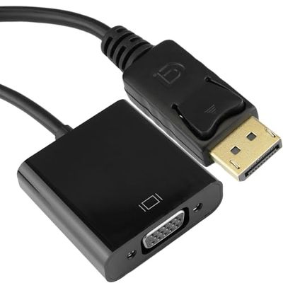 BeMatik - DisplayPort mâle vers VGA Femelle Adaptateur 15cm