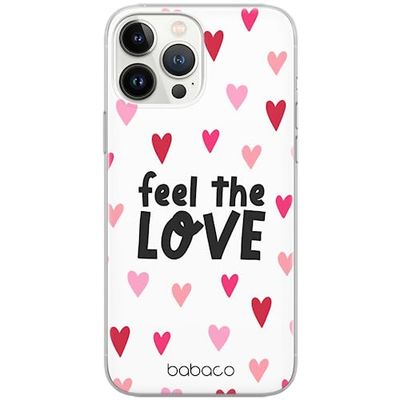 ERT GROUP etui na telefon Apple Iphone 13 PRO, case oryginalny i oficjalnie licencjonowany przez Babaco, wzór Feel the love 001, optymalnie dopasowane, plecki z TPU cześciowo przeźroczyste