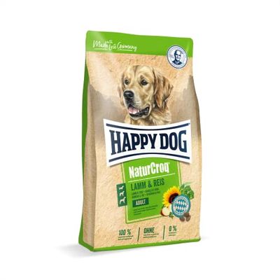 HAPPY DOG NATURCROQ LAMM & REIS ADULTO CORDERO, ARROZ 15 KG