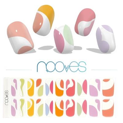NOOVES NAILS Premium - Paradise | Art Design | Strisce per unghie in gel semi-curato| Adesivi per unghie semi-permanenti in gel| Gel Nail stickers| Nail stickers| Nail gel Adesivi