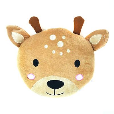 ACHOKA - Bijt - Pluche dier om op te hangen - 209933-30 cm - Beige - Wanddecoratie - Kinderkamer - Vanaf 6 maanden
