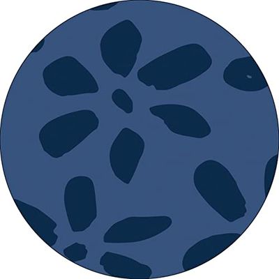 Bonateks, Runt digitalt tryckt musmatta, halkfri undersida, för kontor och hem, diameter: 22 cm