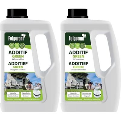 Green Additif Biologique pour WC Portable, 1.5 L (Lot de 2)