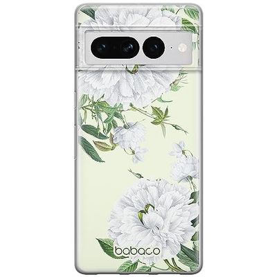 Babaco ERT GROUP mobile phone case for Google PIXEL 7 PRO original and officially Licensed pattern Flowers 047 optimally adapted to the shape of the mobile phone, case made of TPU