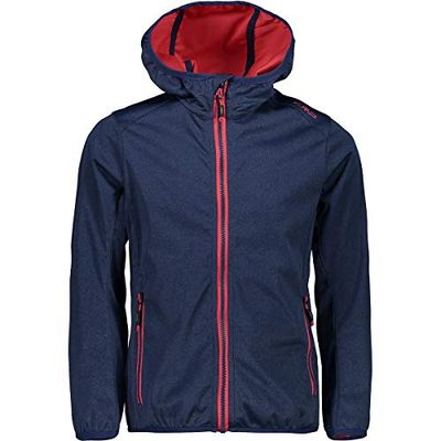 CMP 39A5115M, Giacca Bambina, Blu (Marine Melange/Corallo), 98