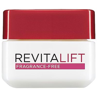 L’Oréal Paris Revitalift Hydrating Fragrance-Free Day Cream, Visibly Lift, Firm and Moisturise Skin, Formulated with With Natural Probiotic Extracts, 50ml