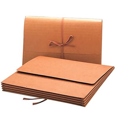 Smead Redrope Expanding File Wallet, Flap and Cloth Tie Closure, 3-1/2" Expansion, Legal Size, 10 per Box (71055)