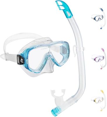 Cressi Sub S.p.A. Ondina Vip Set de plongée Clear/Aquamarine