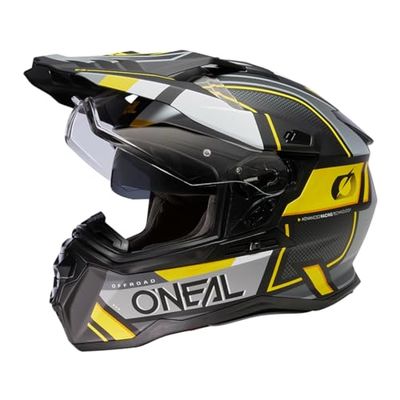 O'Neal Casque Unisexe pour Adulte, Noir/Gris/Jaune Fluo, Taille XL