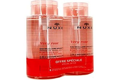 Nuxe Very Rose 400 ml, Agua Micelar Calamante Todo Tipo de Pieles.- PACK 2UN