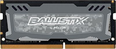 Crucial Ballistix Sport LT BLS16G4S240FSD 2400 MHz, DDR4, DRAM, Mémoire pour Ordinateurs Portables de Gamer, 16Go, CL16 (Gris)