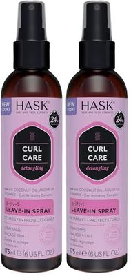 Spray après-shampooing HASK Curl Care 5 in 1 Cheveux bouclés (175 ml) (Lot de 2)