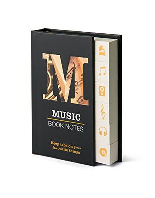 IF Book Notes Sticky Notes, Sticky Pagemarkers - Music Themed ,Ivory/Silver