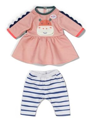 BABY born Dress Jungle with Striped Leggings, Cute Outfit for 36cm Dolls, 838129 Zapf Creation