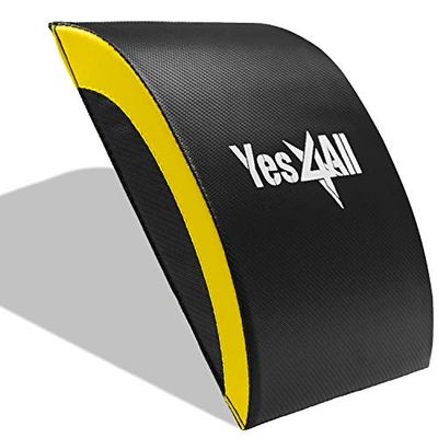 Yes4All magträningsmatta/magkil – situp-dyna – träningsmatta för mag- och core-rörelse träningsmatta, gul