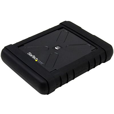 StarTech.com USB 3.0 to 2.5" SATA SSD/HDD Enclosure - UASP Enhanced External Hard Drive Enclosure - MIL-STD-810G Rated Case (S251BRU33)