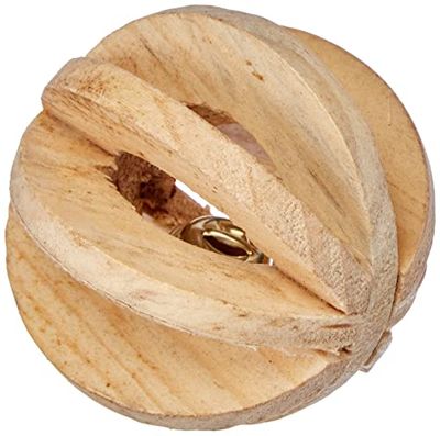 Trixie Legno doghe a Sfera con Campana, 6 cm