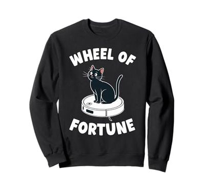Wheel Of Fortune Robot Vacuum Cleaner Funny Cat Sweatshirt