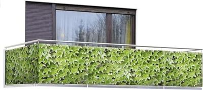 Maximex Frangivista Wild Wein, 5 m, per balcone e terrazza, in polietilene, 85 x 500 cm, multicolore