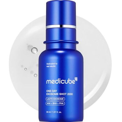 Medicube Zero Exosome Reedle Shot 2.000 PPM fiala | Liquid Micro-Needling | Exosome, AHA+BHA+PHA | Minimizzatore pori, Miglioramento delle cellule morte della pelle | Cura della pelle coreana 1,01