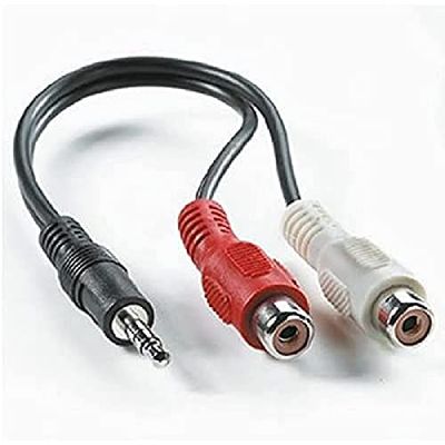 ROLINE 3,5 mm (ST)/Cinch (2xBU) kabel, 0,2 m