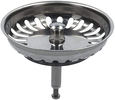 Blanco 125555 – Coador com tampa para funcionamento excêntrico, aço inoxidável, 8,2 cm
