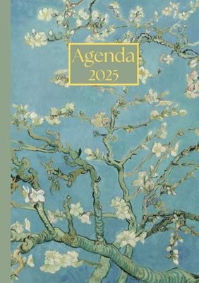 Agenda settimanale: Vincent Van Gogh, Ramo di mandorlo fiorito | 12 mesi, Settimana su doppia pagina, Da Gennaio a Dicembre, Formato A5 | Calendario ... Personale, l'ufficio Aziendale e il Diario