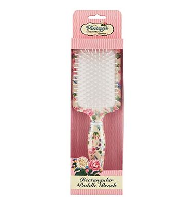 The Vintage Cosmetic Company Brosse rectangulaire à motif floral