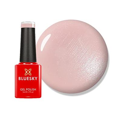 Bluesky Gel Nail Polish, Bare Lingerie - 80564, Nude, Pink, Long Lasting, Chip Resistant, 5ml (Requires Drying Under UV LED Lamp)