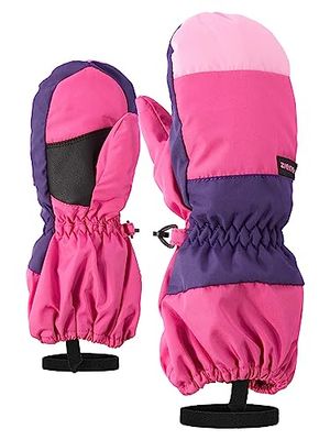 Ziener Liwi, Guanti da Sci Unisex Bambini, Rosa (Pop Pink), 104
