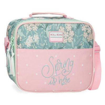 Roll Road Spring is Here Sac à bandoulière Isotherme Rose 25 x 21 x 11 cm Polyester, Rose, Sac à bandoulière Isotherme