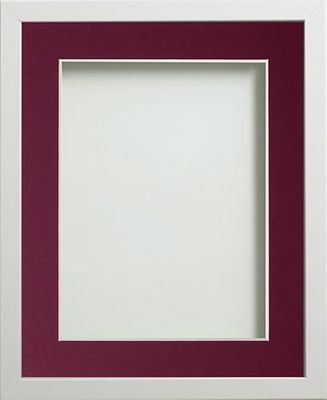 Frame Company Webber White with Plum Mount, A4 for A5